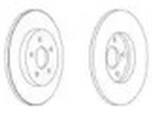 Комплект задніх гальмівних дисків (2 шт.) на Mondeo, X-Type