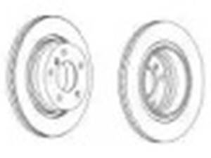 Комплект задних тормозных дисков (2 шт) на Seria 3