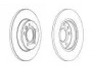 Комплект задніх гальмівних дисків (2 шт)