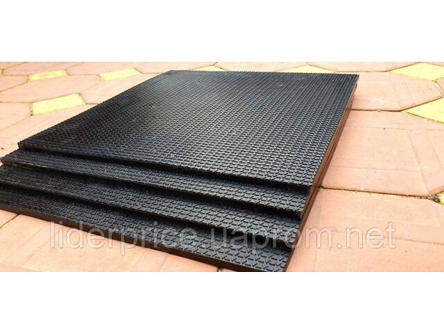 Комплект захисного покриття з литої гуми під лаву, штангу, гантелі, 1х2м - Фото 2