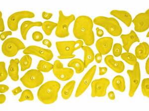 Комплект зацепов для скалодрома детской площадки - 54 штуки