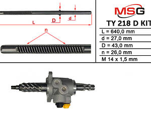 Комплект зубчатой передачи TY218DCKIT TOYOTA Camry 01-06, Avalon 05-12; LEXUS ES 01-06