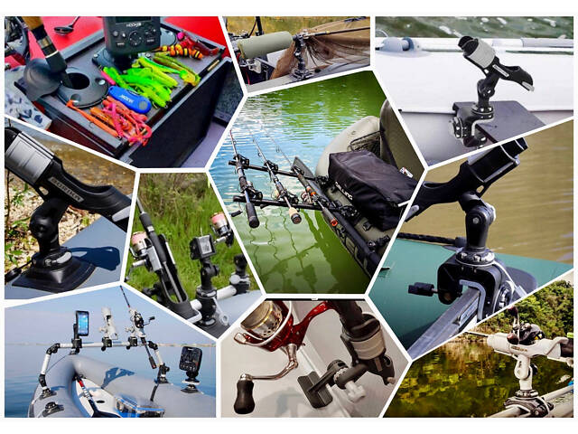 Комплект Fasten borika держатель удилища для надувных лодок пвх - Фото 2