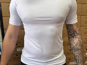 Компресійна футболка Nike Pro combat біла