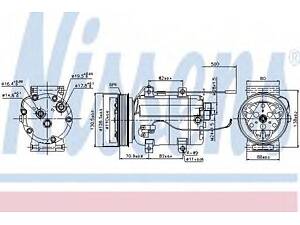 Компресор AI 100(90-)2.3 i(+)[OE 4A0260805AH] NISSENS 89101 на AUDI COUPE (89, 8B)