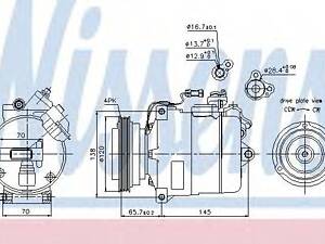 Компресор AI A 4S 4(94-)1.6 i(+)[OE 8D0260805B] NISSENS 89027 на AUDI A4 седан (8D2, B5)