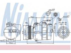 Компресор AI A 4S 4(94-)2.4 i V6(+)[OE 4B0.260.805 B] NISSENS 89054 на AUDI A8 седан (4D2, 4D8)