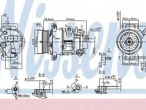 Компресор DODGE CALIBER (06-) 1.8 i 16V NISSENS 890030 на JEEP COMPASS (MK49)