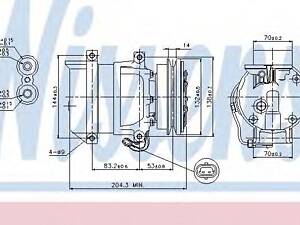 Компресор DW LANOS(97-)1.3 i(+)[OE 96394569] NISSENS 89108 на DAEWOO LANOS / SENS (KLAT)