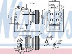 Компресор HD ACCORD(96-)2.2 i 16V(+)[OE 38800-PLC-006] NISSENS 89233 на HONDA ACCORD Mk VI (CE, CF)