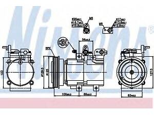 Компресор HY SANTA FE(00-)2.0 CRDi(+)[OE 9770126010] NISSENS 89276 на HYUNDAI SANTA FÉ I (SM)