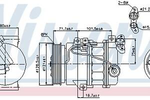 Компресор кондиціонера, RENAULT Laguna, LATITUDE 1.5dCi/1.6 07-15