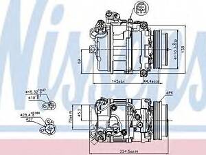 компрессор кондиционера BMW 5 SERIES E60 545i 03- (Nissens) NISSENS 89199 на BMW 7 седан (E65, E66, E67)