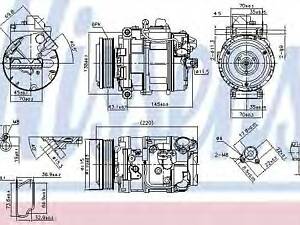 Компрессор кондиционера First Fit NISSENS 89599 на BMW 3 седан (E90)