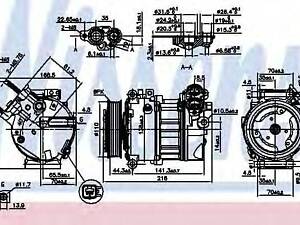 Компрессор кондиционера NISSENS 890123 на LAND ROVER LR4 IV (LA)