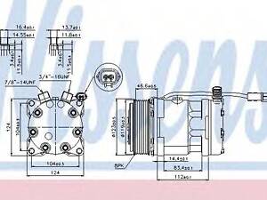 Компресор кондиціонера NISSENS 89139 на MAN TGA