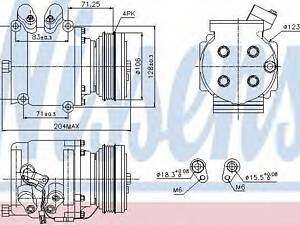 Компресор кондицiонера NISSENS 89226 на HONDA CIVIC Mk IV Наклонная задняя часть (EG)