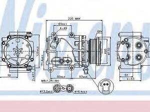 Компресор кондицiонера NISSENS 89228 на FORD MONDEO Mk III седан (B4Y)