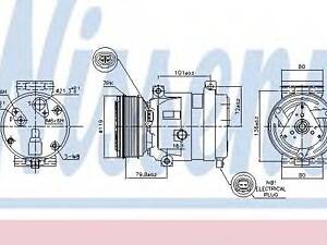 Компресор кондиціонера NISSENS 89267 на RENAULT MEGANE II Sport Tourer (KM0/1_)