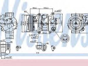 Компрессор кондиционера NISSENS 89314 на TOYOTA BLADE (NRE15_, ZZE15_, ADE15_, ZRE15_, NDE15_)