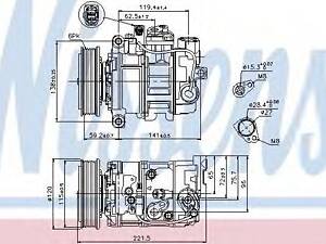 Компресор кондиціонера NISSENS 89529 на AUDI A8 (4H_)