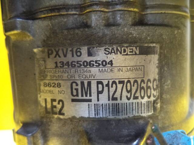 Компресор кондиціонера Sanden 12792669 Opel Signum (2,8) 2005-2008 (P12792669) (PXV168628) (LE2) - Фото 3
