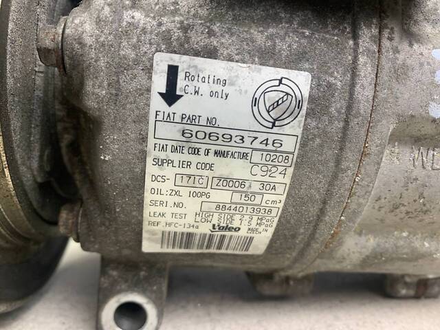 Компрессор кондиционера для Alfa Romeo 159 1.9 2.2 JTS 2005-2011 - Фото 4