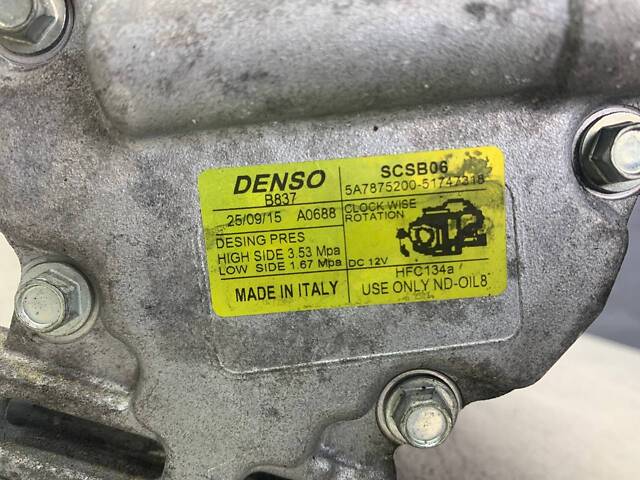Компрессор кондиционера для Fiat Stilo 1.2 1.4 2003-2008 - Фото 4
