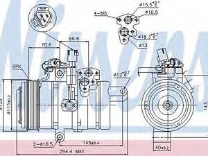 Компресор кондиціонера First Fit NISSENS 89607 на LEXUS GX (_J12_)