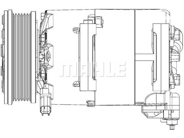 Компрессор кондиционера Ford C-Max 2010-2024 MAHLE ORIGINAL ACP 310 000P - Фото 1