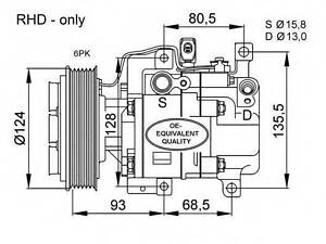 Компресор кондиціонера Mazda 36CX-7 02-13 NRF 32408 на MAZDA ATENZA Наклонная задняя часть (GG)