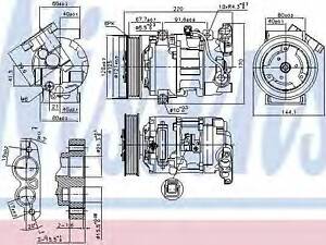 Компресор кондиціонера RENAULT MEGANE IIISCENIC III (08-) (Nissens) NISSENS 890044 на RENAULT MEGANE CC (EZ0/1_)