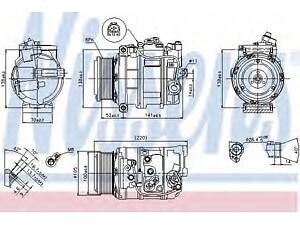 Компресор MB GL W 164(06-)GL 320 CDI(+)[OE 0012308311] NISSENS 89412 на MERCEDES-BENZ S-CLASS седан (W221)