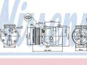 Компресор NS INTERSTAR(02-)2.5 dCi(+)[OE 8200678510] NISSENS 89435 на RENAULT TRAFIC II автобус (JL)