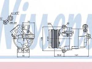 Компресор OP ASTRA H(04-)1.6 i 16V(+)[OE 1854528] NISSENS 89038 на OPEL ASTRA H универсал (L35)