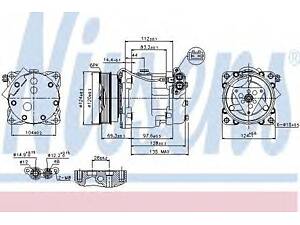 Компресор VW MULTIVAN(03-)1.9 TDi(+)[OE 7H0820805D] NISSENS 89203 на VW MULTIVAN Mk V (7HM, 7HN, 7HF, 7EF, 7EM, 7EN)