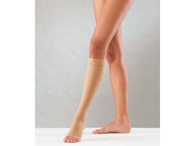 Компрессионные гольфы с закрытым носком Sanyleg Т41PC 2 класс XL бежевые - Фото 1