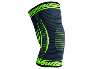 Компрессионный наколенник MadMax MFA-284 3D Compressive knee support Dark grey/Neon green M