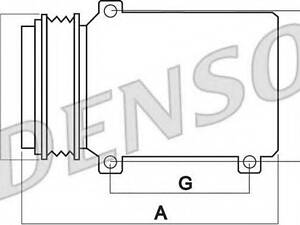 Компресор, кондиціонер DENSO DCP02036 на AUDI A6 седан (4F2, C6)