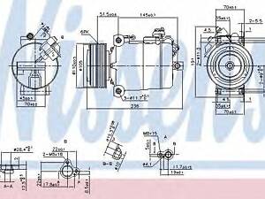 Компресор, кондиціонер NISSENS 890043 на BMW X3 (E83)