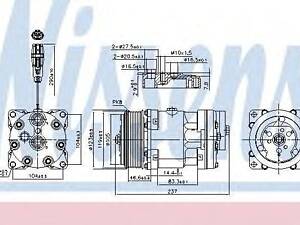 Компрессор, кондиционер NISSENS 890193 на MAN TGA