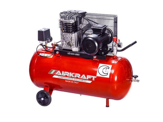 Компресор 100 л, 360 л/хв, 220 В, 2,2 кВт AIRKRAFT AK100-360M-220-ITALY - Фото 1
