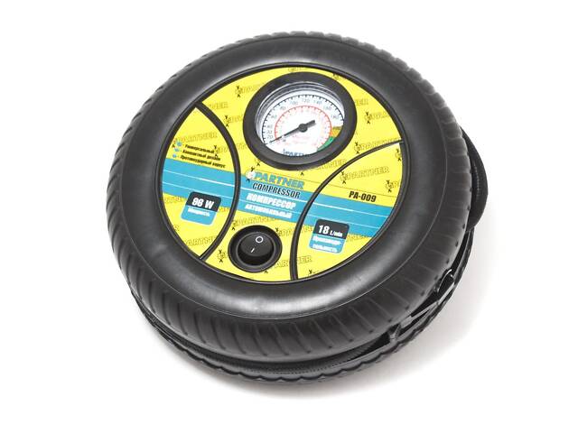 Компресор поршневий автомобільний 12V Partner - Фото 1