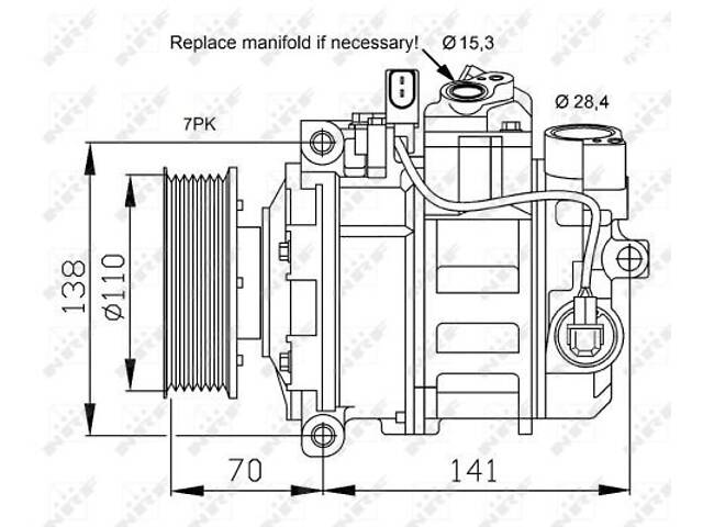 Компрессор кондиционера, AUDI A8 Quattro 02-