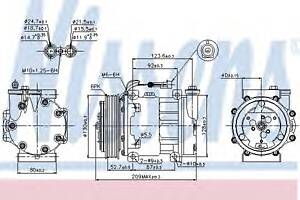Компрессор кондиционера для моделей: ALFA ROMEO (145, 146,GTV,SPIDER,156,166,156,147,GT), FIAT (BARCHETTA,BRAVA,BRAVO,M