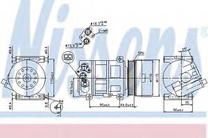 Компрессор кондиционера для моделей: ALFA ROMEO (MITO), FIAT (PUNTO,LINEA,QUBO,PUNTO,DOBLO,DOBLO,PUNTO,PUNTO), OPEL (C