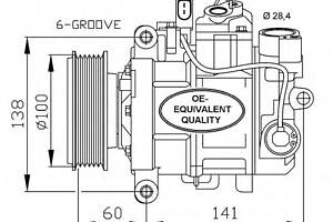 Компрессор кондиционера для моделей: AUDI (A4, A4,A4,A8,A6,A4,A4,A6,A6,A5,A4,A4,Q5,A5,A4,A5), SEAT (EXEO,EXEO)