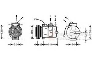 Компрессор кондиционера для моделей: AUDI (A4, A6,A6,A4,ALLROAD), VOLKSWAGEN (PASSAT)
