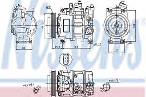 Компрессор кондиционера для моделей: AUDI (A6, A6,ALLROAD,A4,A4,A4,A4,A4)