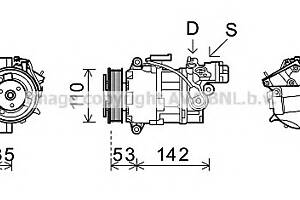 Компрессор кондиционера для моделей: BMW (1-Series, 3-Series,3-Series,3-Series,3-Series,1-Series,1-Series,X1,1-Series)